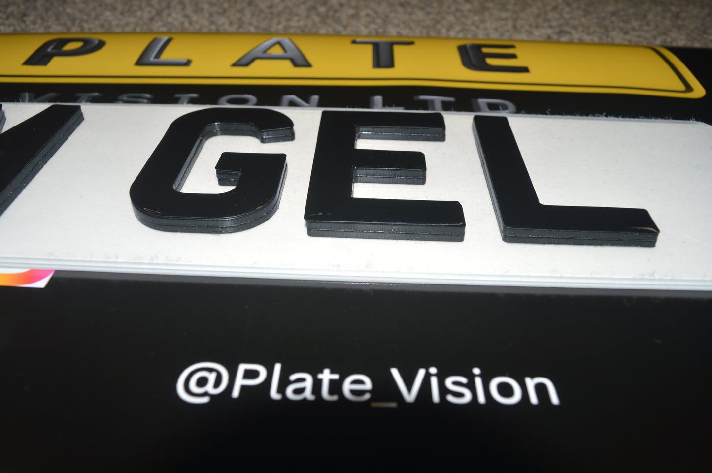 4D 7 MM Gel Number plates