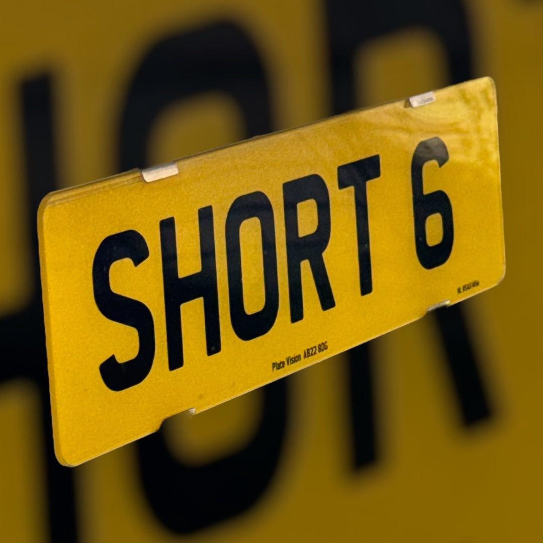 Short 6 Number Plates