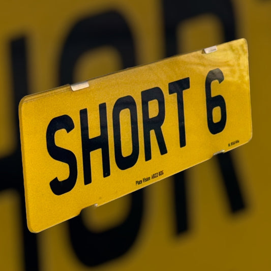 Road Legal Short 6 Number Plates