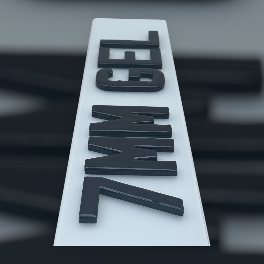 4D 7 MM Gel Number plates
