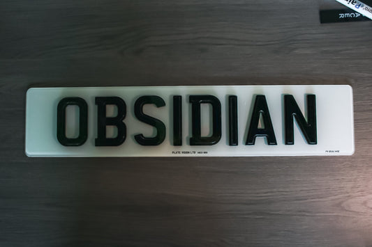 Road Legal OBSIDIAN Number Plates