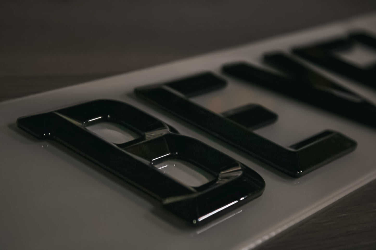 Bevel Number plates