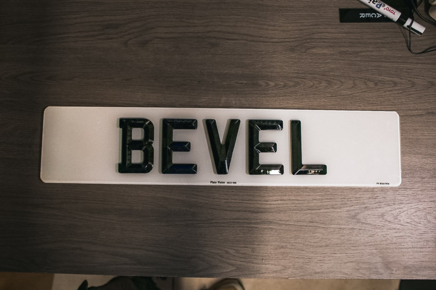 Bevel Number plates