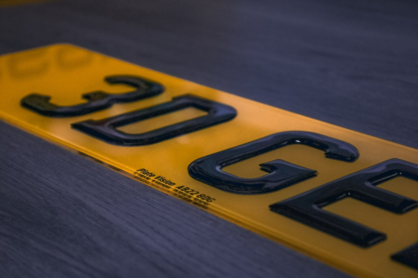 3D Gel Number plates