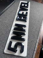 5mm Bevel Number Plates UK | Premium Road Legal Plates | Plate Vision