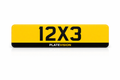 12x3 Motorcycle Show Plates UK | Slim Custom Bike Plates | Plate Vision