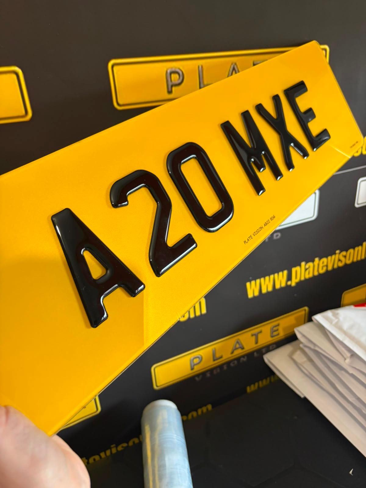 Oversize Road Legal Number Plates UK | OEM Style | Plate Vision