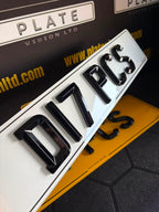 Road Legal 3mm Bevel Number Plates UK | BS AU 145e Compliant | Plate Vision