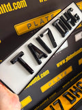 Road Legal 5mm Bevel Number Plates UK | BS AU 145e Compliant | Plate Vision