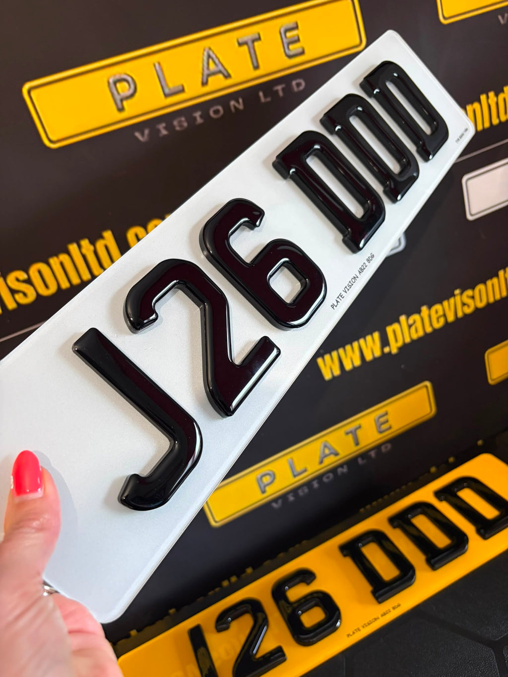 Road Legal 4D 5mm Gel Number Plates UK | BS AU 145e Compliant | Plate Vision