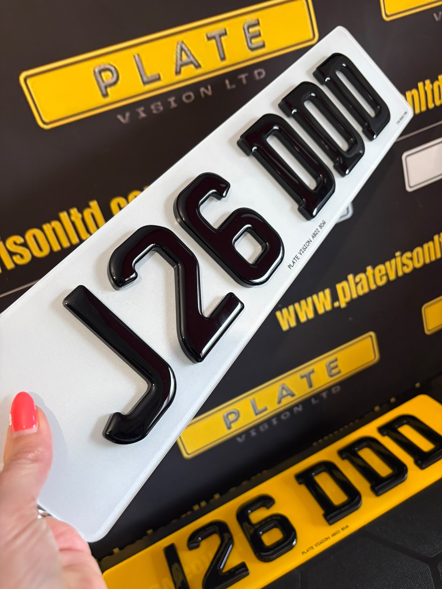 Road Legal 4D 5mm Gel Number Plates UK | DVLA Approved | Plate Vision
