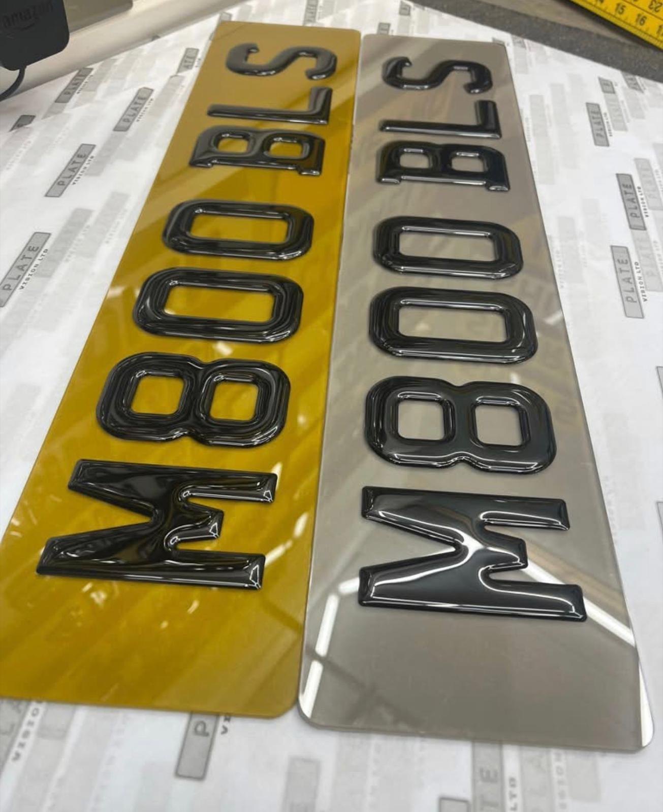 Tinted Number Plates UK | Stealth Show Plates (Not Road Legal) | Plate Vision