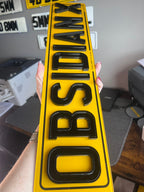 Obsidian X Number Plates UK | Enhanced Road Legal Plates | Plate Vision