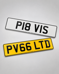 Pressed Metal Number plate | Oblong Plates | Plate Vision