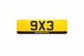 9x3 Motorcycle Show Plates UK | Slim Custom Bike Plates | Plate Vision