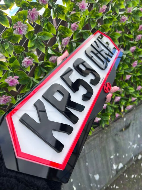 Elite Custom Number Plate & Surround Package