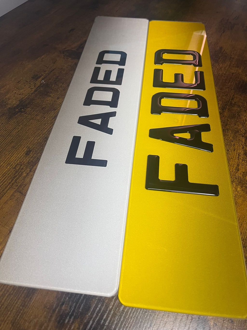 Faded Tint Number Plates UK | Gradient Show Plates (Non Road Legal) | Plate Vision