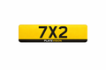 7x2 Motorcycle Show Plates UK | Ultra Slim Custom Bike Plates | Plate Vision