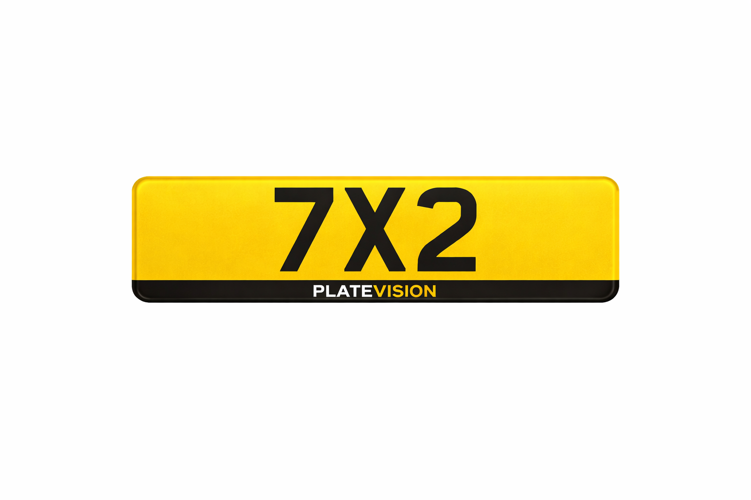 Motorcycle 7x2 Show Plates | Plate Vision