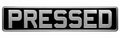 Vintage Pressed Metal Black & Silver Number Plates UK | Historic Road Legal Plates | Plate Vision