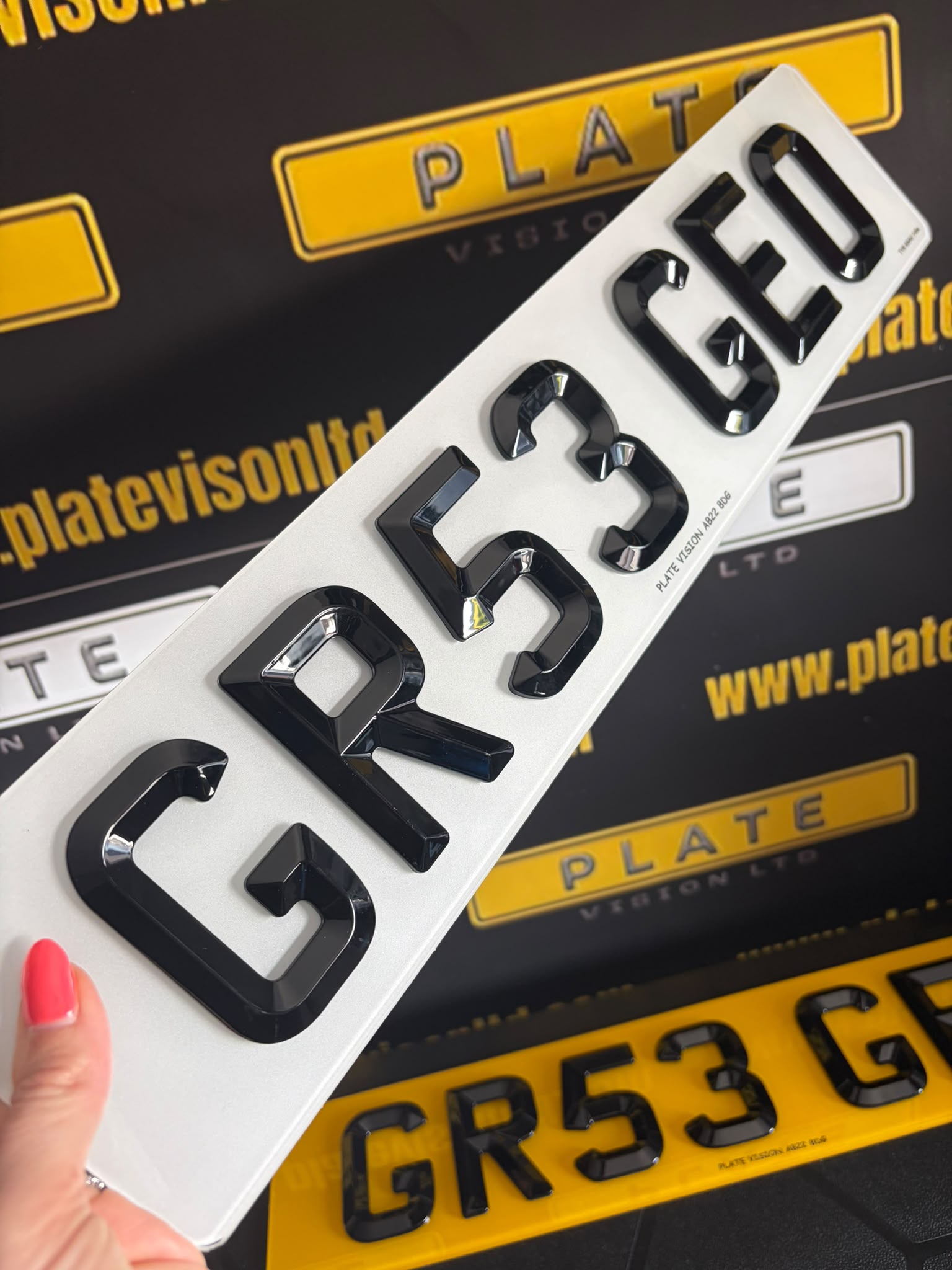 Road Legal Bevel Edge Number Plates UK | DVLA Approved | Plate Vision