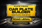 Custom Number Plate Builder UK | Road Legal Plate Creator | Plate Vision