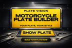 Motorcycle Show Plates UK | Custom Bike Display Plates | Plate Vision