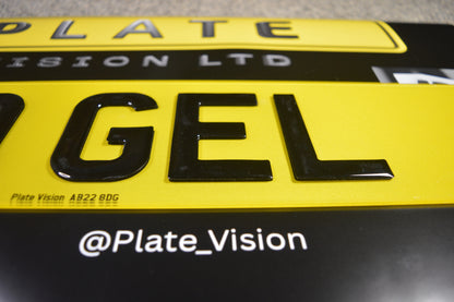 3D Gel Number plates
