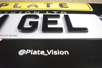 4D 5MM Gel Number plates