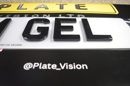 4D 5MM Gel Number plates