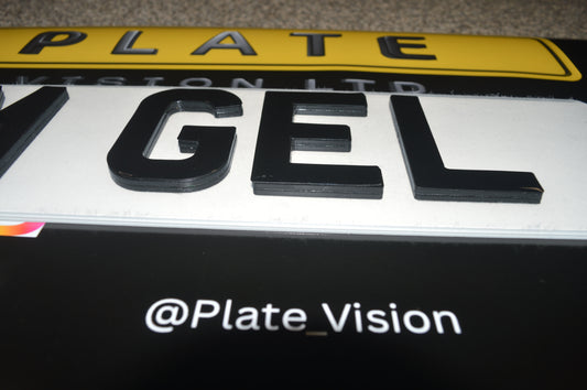 4D 7 MM Gel Number plates