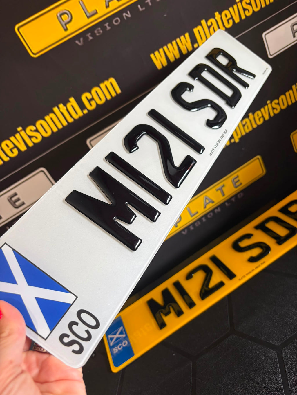 Road Legal 3D Gel Number Plates UK | BS AU 145e Compliant | Plate Vision