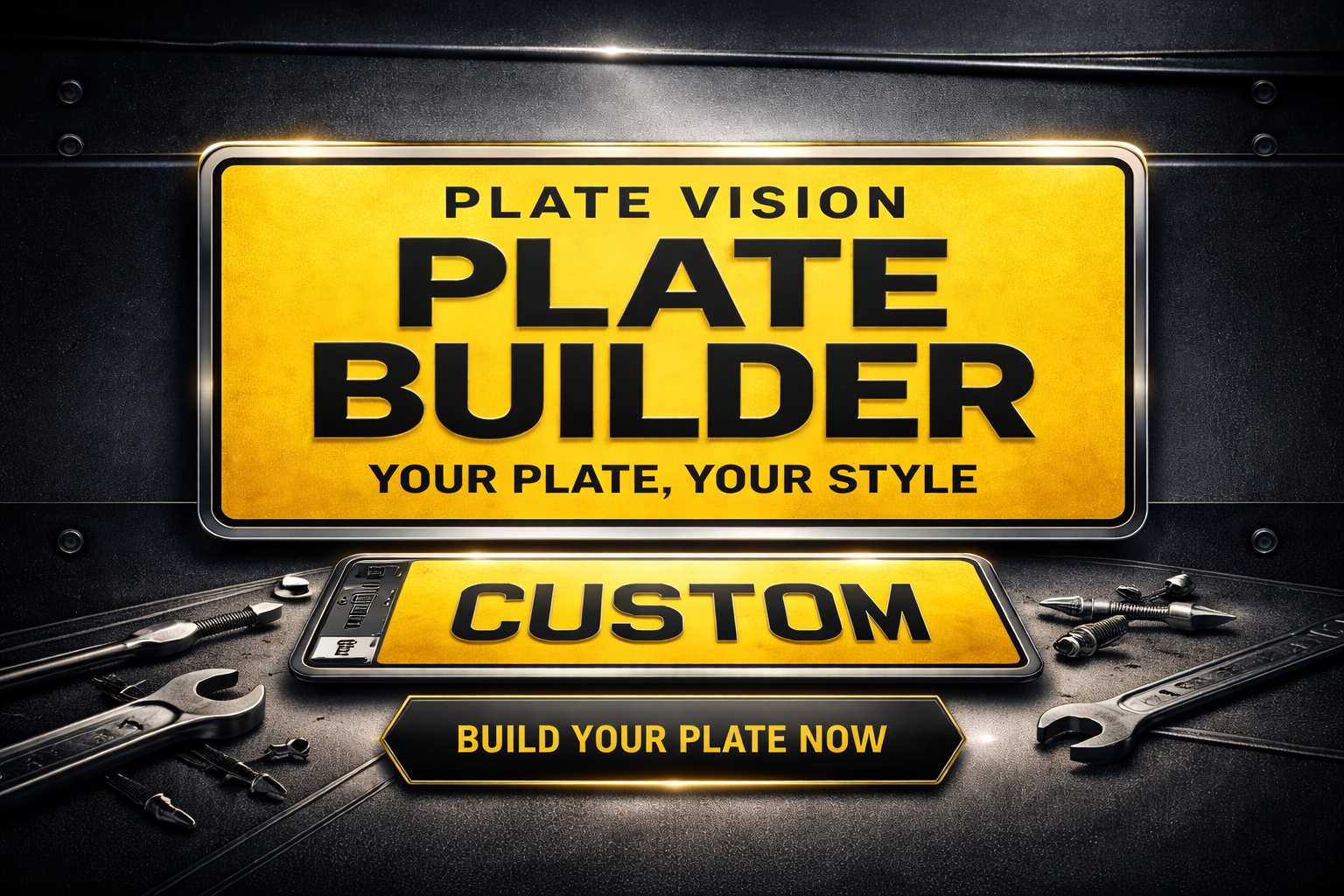 Show Plate Builder UK | Custom Display Number Plates | Plate Vision