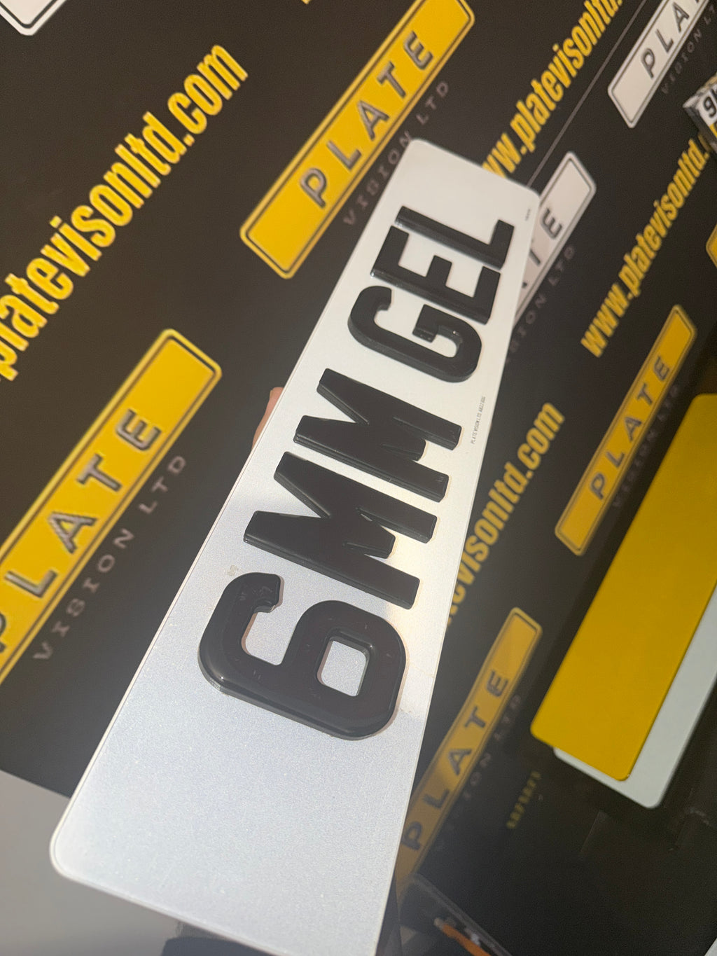4D 6mm Gel Number Plates UK | Bold Road Legal Plates | Plate Vision