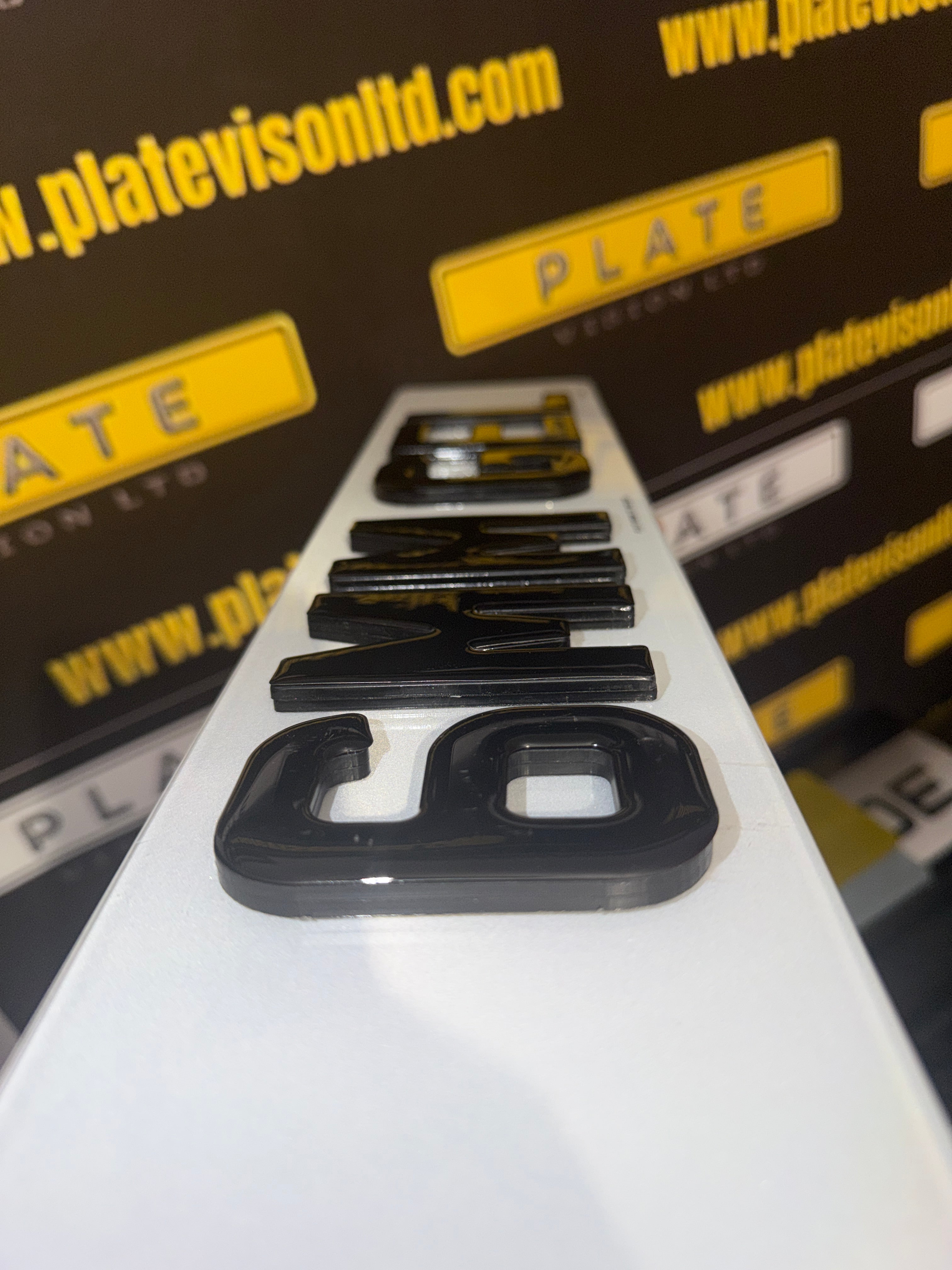4D 6mm Gel Number Plates UK | Bold Road Legal Plates | Plate Vision