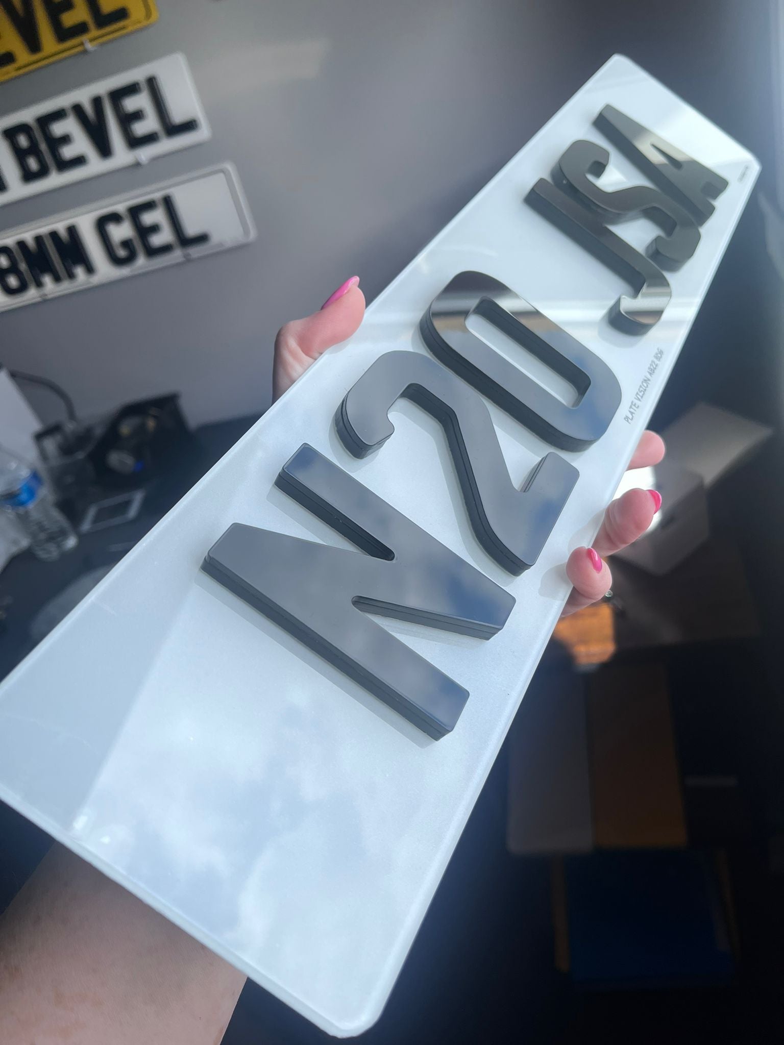 Road Legal 4D 8mm Number Plates UK | BS AU 145e Compliant | Plate Vision
