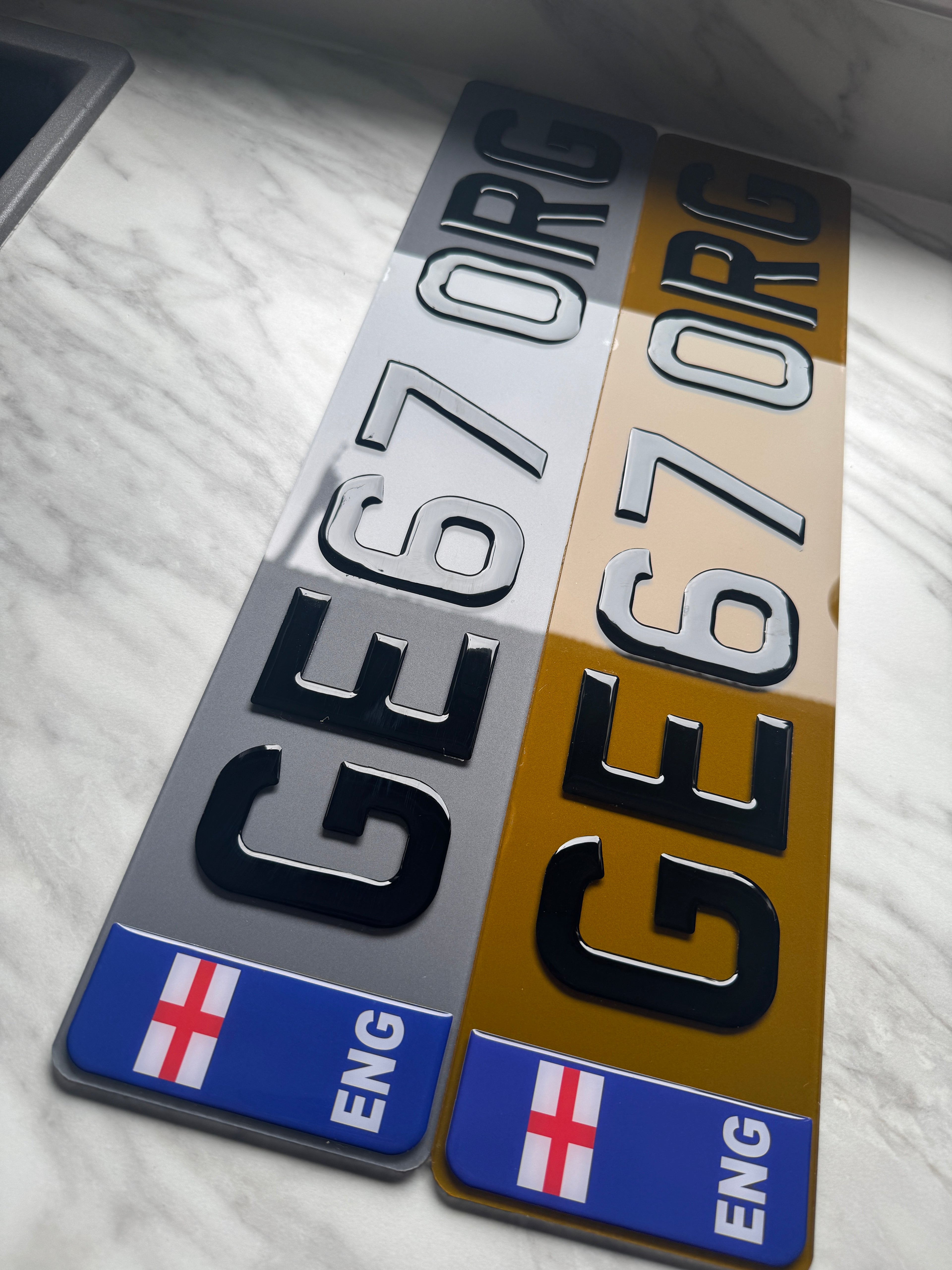 Tinted Number Plates UK | Stealth Show Plates (Not Road Legal) | Plate Vision