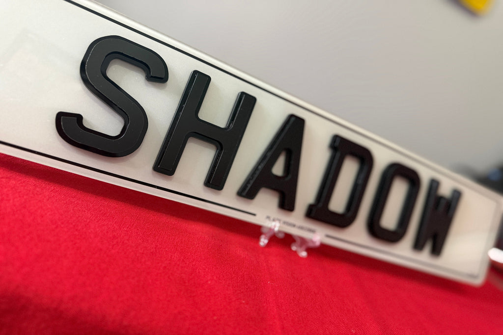 Shadow Number Plates UK | Stealth Road Legal Plates | Plate Vision