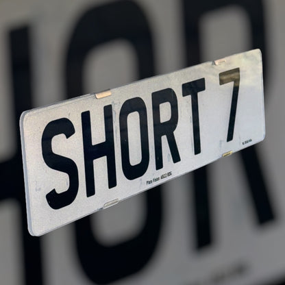 Short 7 Number Plate