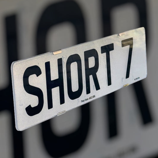 Short 7 Number Plate