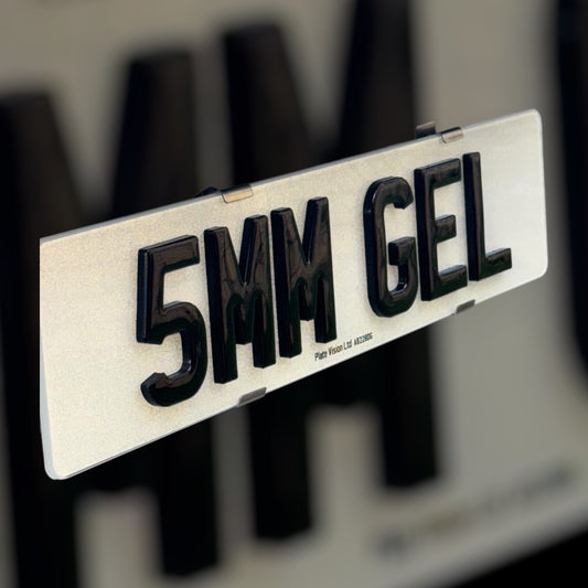 4D 5MM Gel Number plates - 100% ROAD LEGAL
