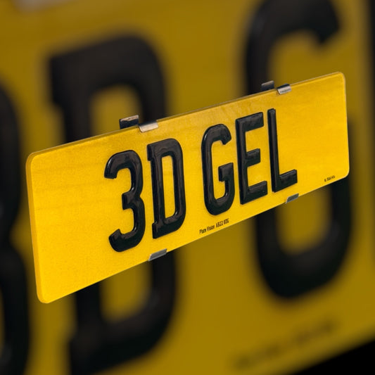 3D Gel Number plates - 100% ROAD LEGAL