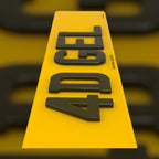 4D 3mm Gel Number Plates UK | Sleek Road Legal Plates | Plate Vision