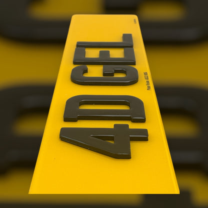 4D 3MM Gel Number plates - 100% ROAD LEGAL