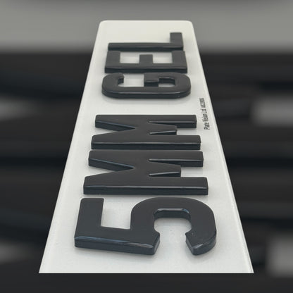4D 5MM Gel Number plates - SHOW PLATE