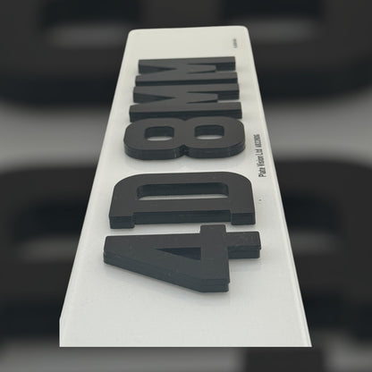 4D 8MM Number plates - 100% ROAD LEGAL