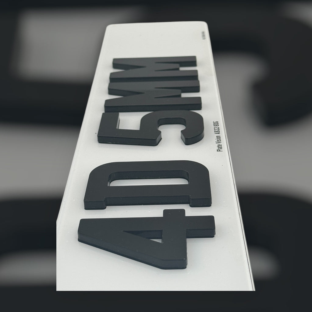 Road Legal 4D 5MM Number plates