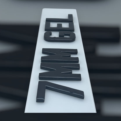 4D 7 MM Gel Number plates