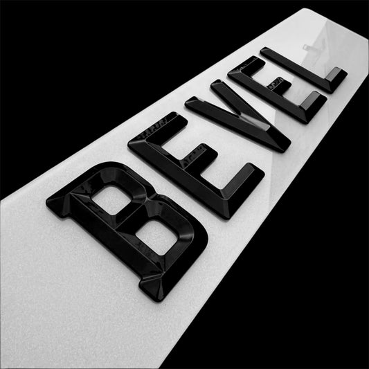 Bevel Number plates