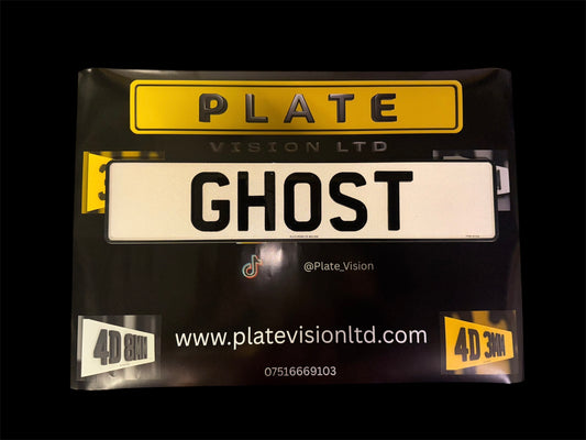 4D GHOST Number plates
